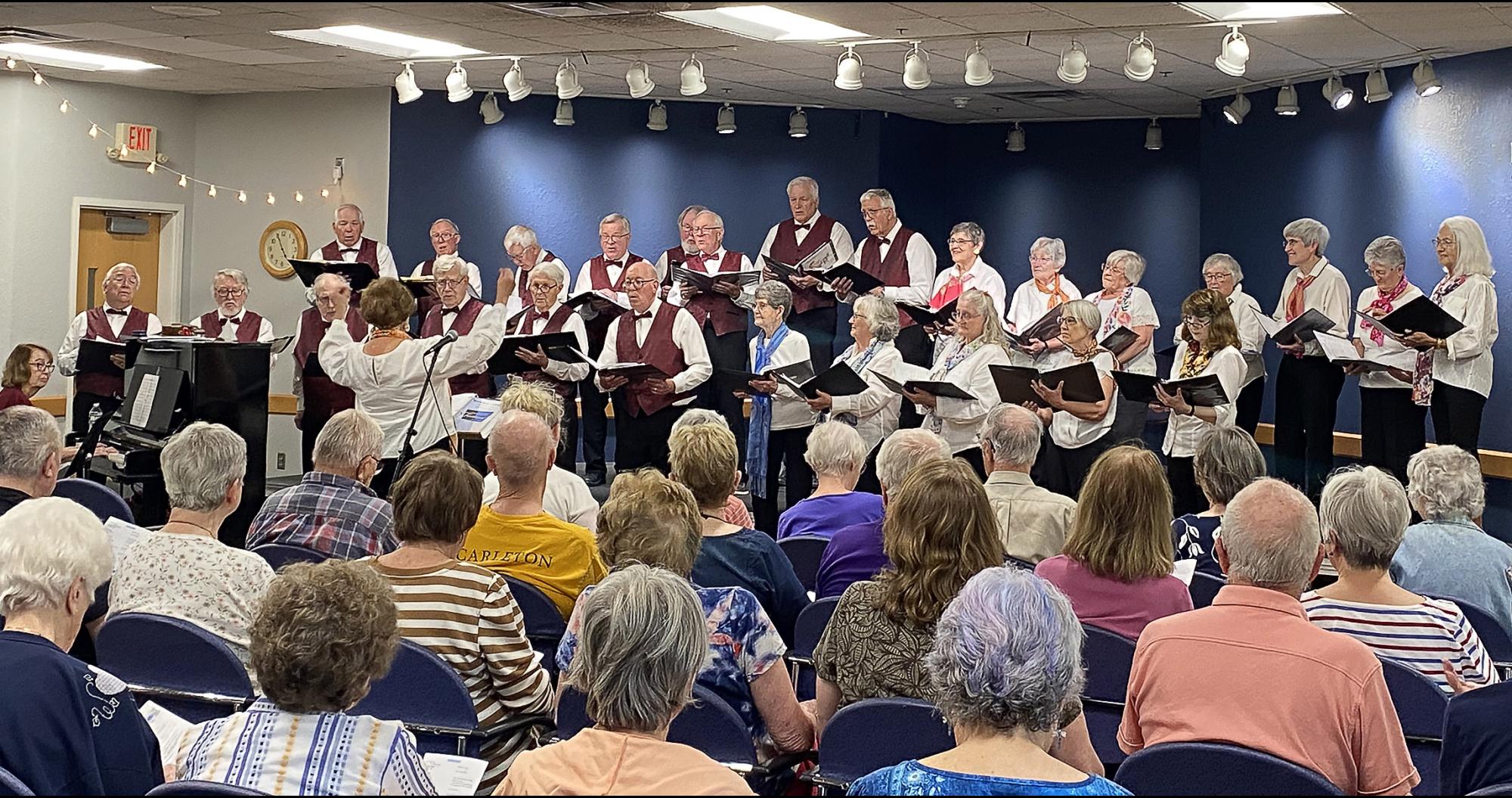 The Troubadours and Seasoned Singers in concert