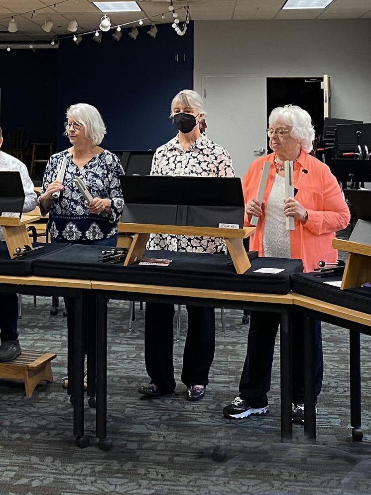 The chime choir at FiftyNorth