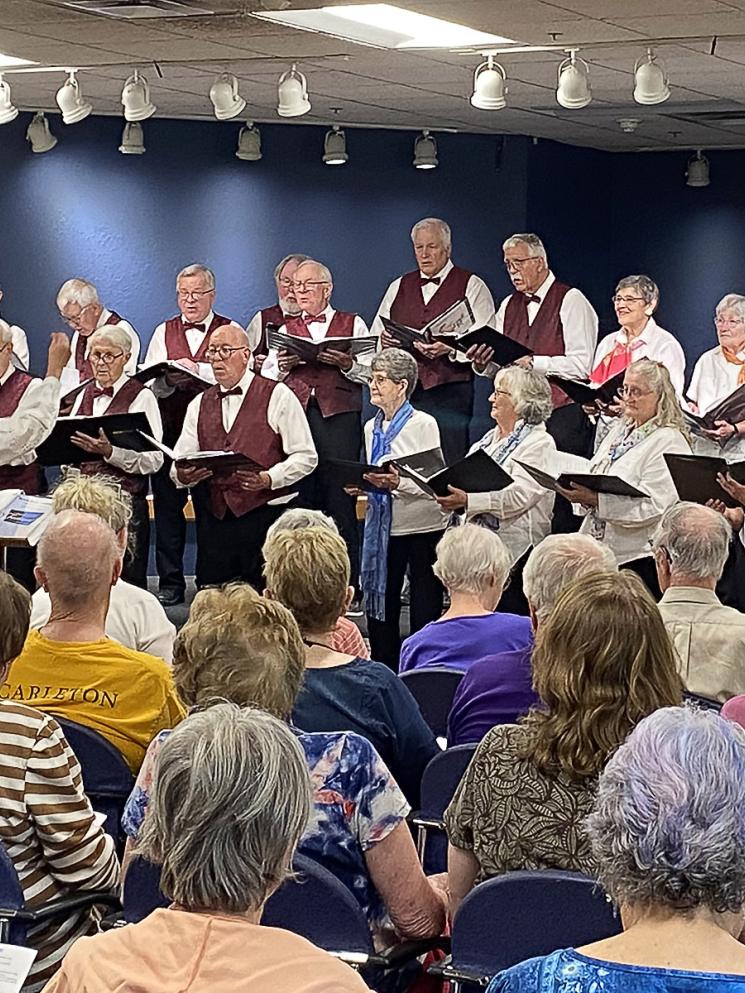 The Troubadours and Seasoned Singers in concert