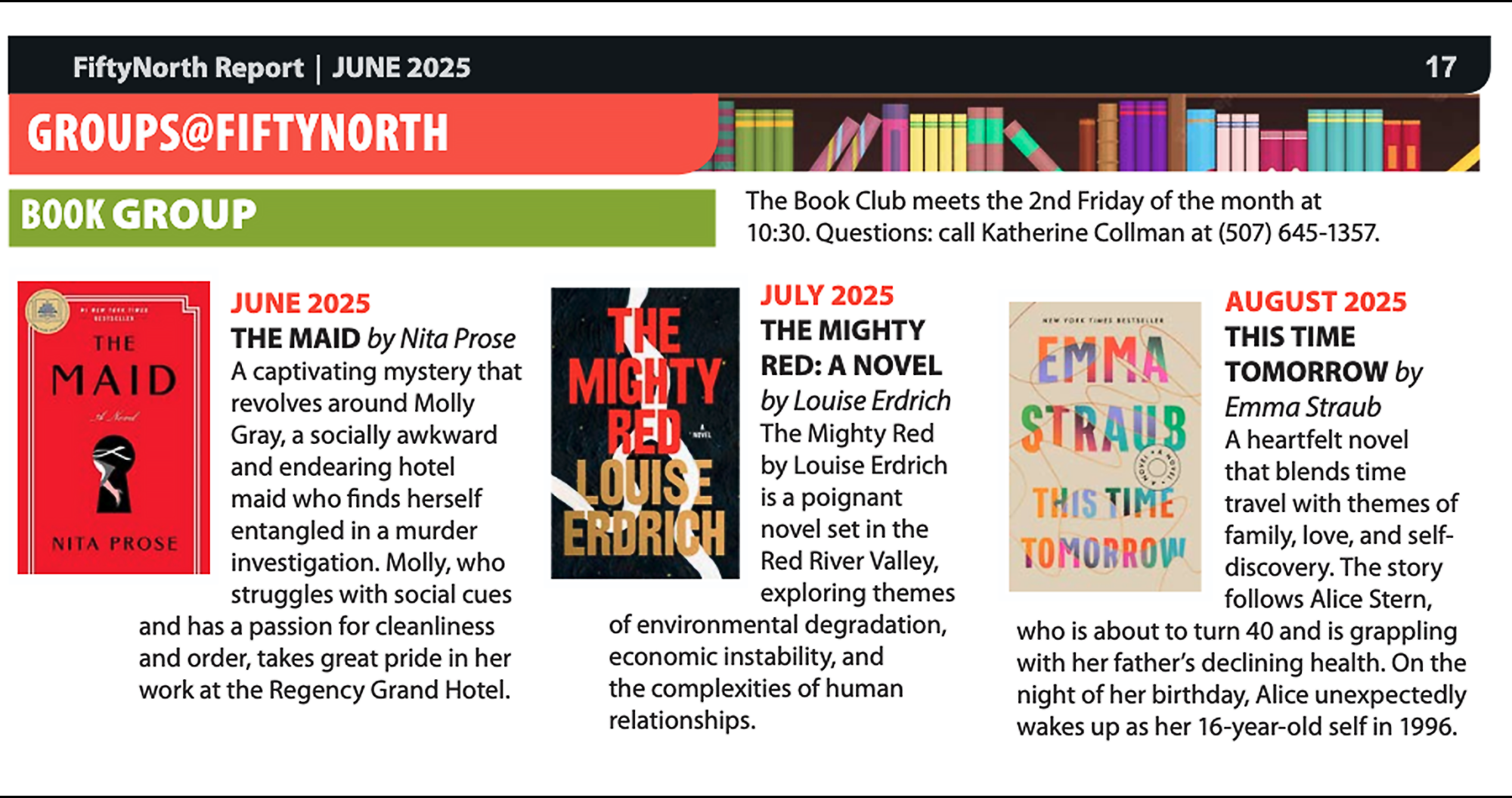 List of Summer Reading selections 2025